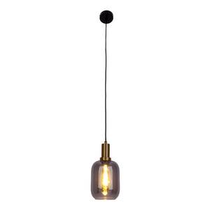 Lampada a sospensione Fumo 1 punto luce Ferro - Nero / Oro - Diametro: 21 cm