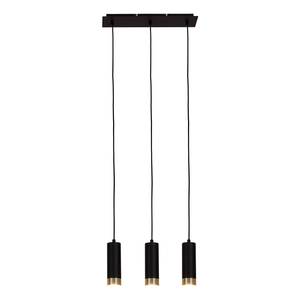 Lampada a sospensione Frida 3 punti luce Ferro - Nero / Ottone