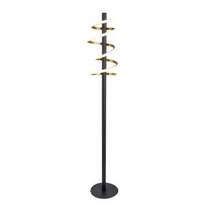 Lampadaire LED Belleza Fer / Plexiglas - Noir / Doré - 1 ampoule