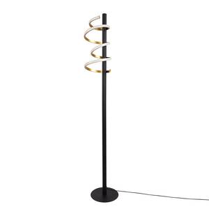 Lampadaire LED Belleza Fer / Plexiglas - Noir / Doré - 1 ampoule