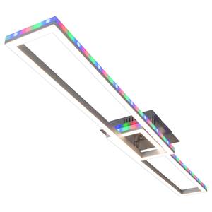 LED-Deckenleuchte Bantry Aluminium / Kunststoff - Silber - Flammenanzahl: 2
