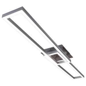 LED-Deckenleuchte Bantry Aluminium / Kunststoff - Silber - Flammenanzahl: 2
