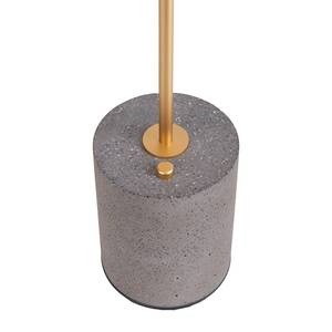 Lampe Seta Fer / Béton - 1 ampoule - Gris / Doré