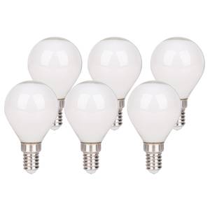 Ampoules LED Daffy Pear - Lot de 6 Verre opalin - Blanc