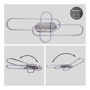 Plafonnier LED Carlon Aluminium / Matière plastique - 3 ampoules - Argenté