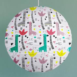 Lampenschirm Giraffes Papier - Mehrfarbig