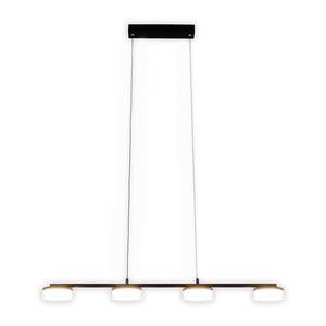 Suspension LED Cimo Fer / Plexiglas - Noir - 4 ampoules