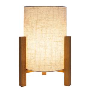 Lampada da tavolo Matilda Tessuto misto - Beige - 1 punto luce - Altezza: 32 cm