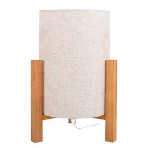 Lampada da tavolo Matilda Tessuto misto - Beige - 1 punto luce - Altezza: 32 cm