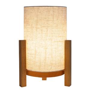 Lampe Madita Tissu mélangé - 1 ampoule - Beige - 22 x 32 cm