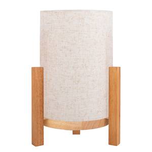 Lampada da tavolo Madita Tessuto misto - 1 punto luce - Beige - 22 x 32 cm