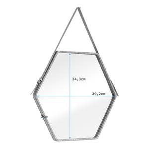 Wandspiegel Bebi Glas / Korkholz - Braun - 34 x 39 cm