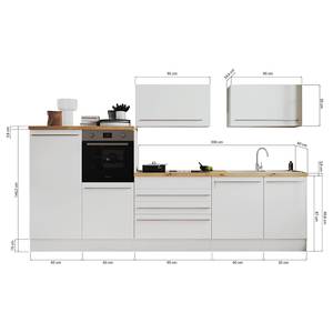 Cuisine Gabriel 320 cm Gris brillant