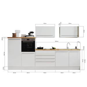 Cuisine Gabriel 320 cm Blanc brillant