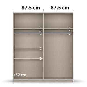 Schwebetürenschrank Saturn Alpinweiß / Eiche Artisan Dekor - Classic