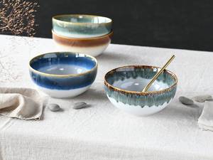 Buddha Bowl Cascade set van 4 aardewerk - meerdere kleuren