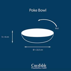 Poké Bowl Cascade set van 4 aardewerk - meerdere kleuren