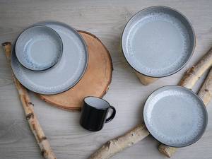 Servizio da tavola Nordic Fjord Grès - Grigio - Set da 10