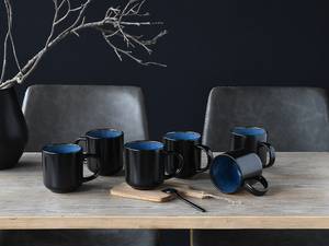 Kaffeebecher Nordic Fjord 6er-Set Steinzeug - Blau