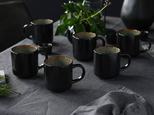 Koffiekopje Nordic Fjord set van 6 aardewerk - Groen