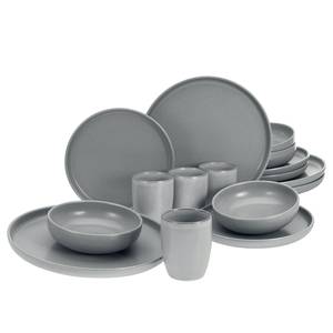 Servizio da tavola Uno Grès - Set da 16 - Grigio