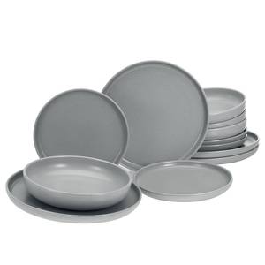 Servizio da tavola Uno Grès - Set da 12 - Grigio