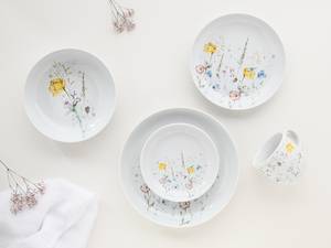 Service combiné Allround Wiesenblume Porcelaine - Blanc - 10 éléments