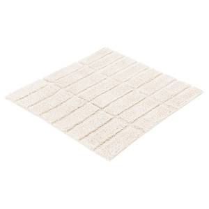 Badteppich Tiles Baumwolle - Beige - 60 x 60 cm