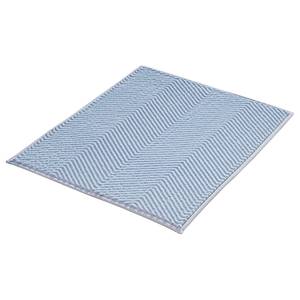 Badteppich Zigzag Polyester - Hellblau - 50 x 60 cm