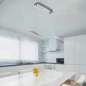 Lampada a sospensione LED Wing Acciaio inox - Argento - 1 punto luce