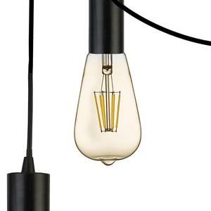 Lampada a sospensione Squiggle Acciaio - Nero - Numero di lampadine necessarie: 9