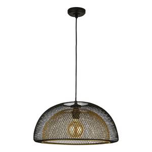 Hanglamp Honeycomb staal- zwart/goudkleurig - 1 lichtbron