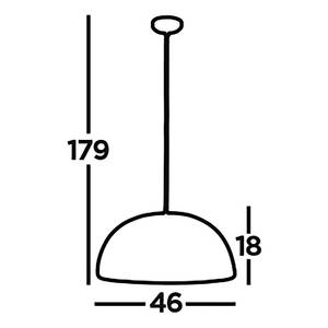 Suspension Honeycomb Acier - Noir / Doré - 1 ampoules