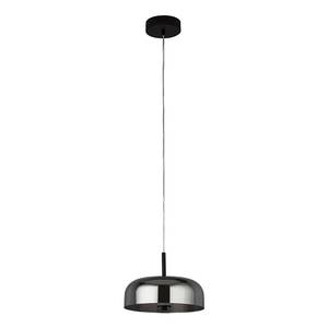 LED-hanglamp Frisbee staal/rookglas - zwart - 1 lichtbron