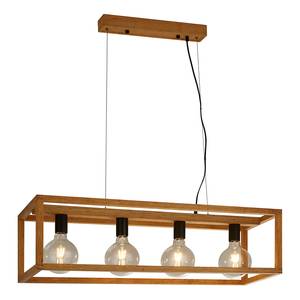 Hanglamp Square bamboe - Aantal lichtbronnen: 4