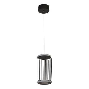 LED-Hanglamp Circolo Cage aluminium/silicone - zwart - Aantal lichtbronnen: 1