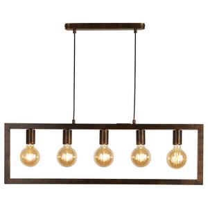 Suspension Oblong Acier / Marron - 5 ampoules