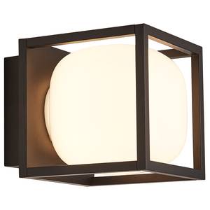 LED-wandlamp Athens aluminium - zwart - 1 lichtbron