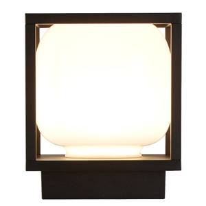 Applique murale LED Athens Aluminium - Noir - 1 ampoule