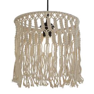 Lampada a sospensione Bahama Macarame Cotone - Bianco - 1 punto luce