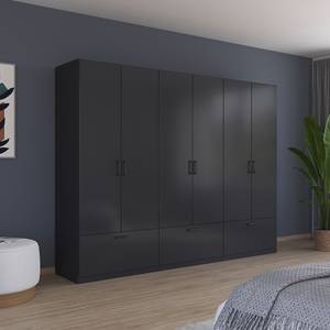 Drehtürenschrank Bari Typ B Graumetallic - Breite: 271 cm