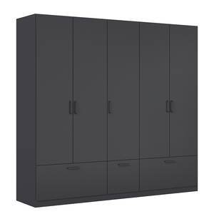 Drehtürenschrank Bari Typ B Graumetallic - Breite: 226 cm