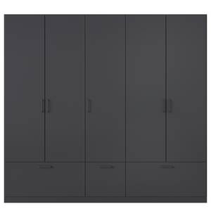 Drehtürenschrank Bari Typ B Graumetallic - Breite: 226 cm