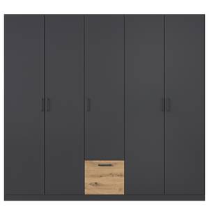 Drehtürenschrank Bari Typ A Graumetallic / Eiche Artisan Dekor - Breite: 226 cm