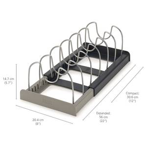 Kochgeschirr-Organizer Drawer Store Stahl - Grau