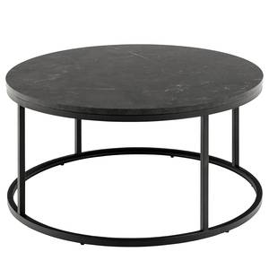 Table basse Peddler Imitation marbre noir