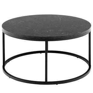 Table basse Peddler Imitation marbre noir