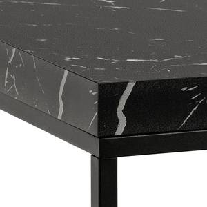 Table basse Payner Imitation marbre noir