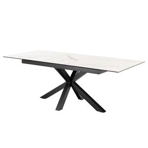 Table extensible Holcot Imitation marbre blanc - 168 x 90 cm