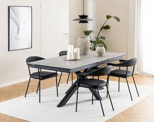 Table extensible Holcot Imitation béton - 200 x 100 cm